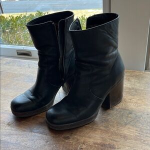 Dark Brown/Black Leather Boots